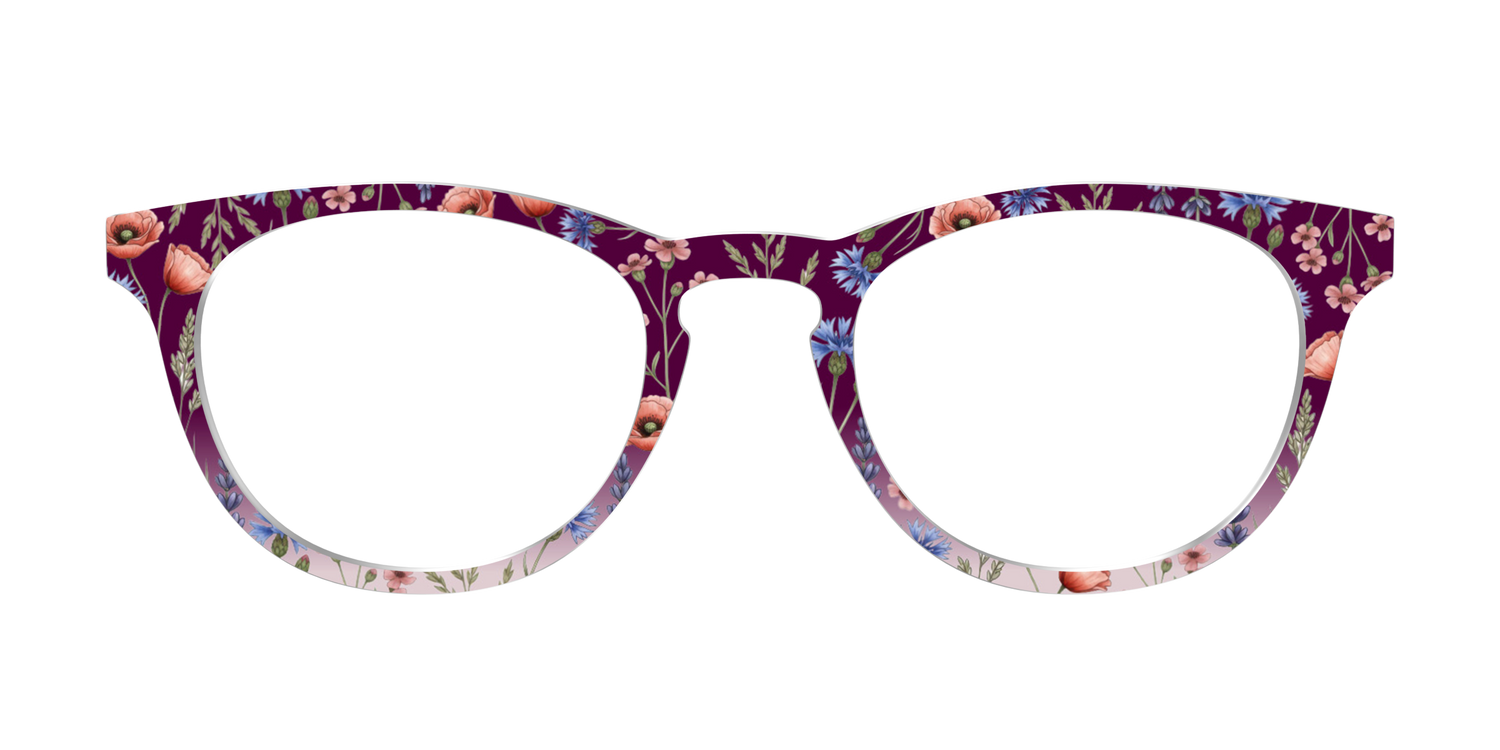 The Mulberry Floral Dip-Dye - Front Top Image - Pair Eyewear