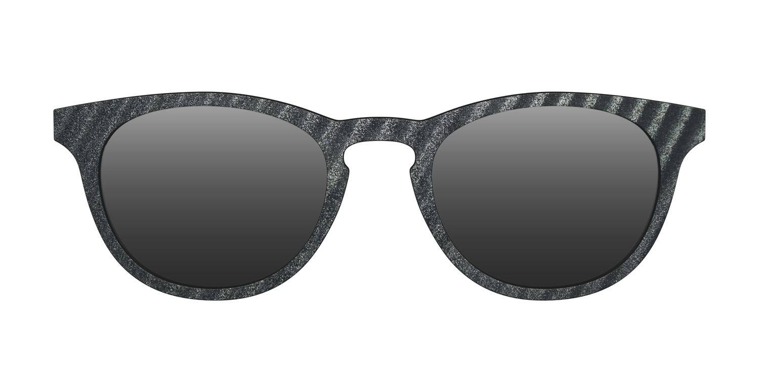 The Polarized Obsidian Stripe Sun Top - Front Top Image - Pair Eyewear