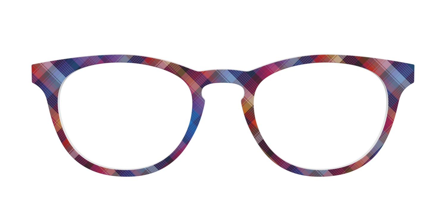 The Ombre Plaid - Front Top Image - Pair Eyewear