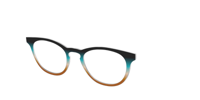 The Onyx to Rust Gradient - Angle Top Thumbnail - Pair Eyewear