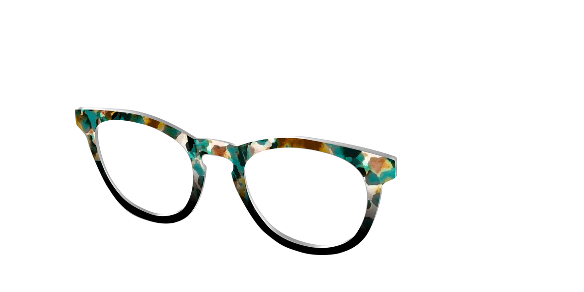 The Oxidized Copper Tortoise - Angle Top Image - Pair Eyewear
