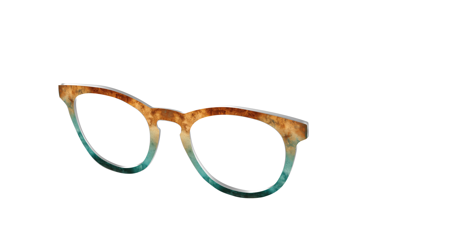 The Oxidized Copper - Angle Top Image - Pair Eyewear