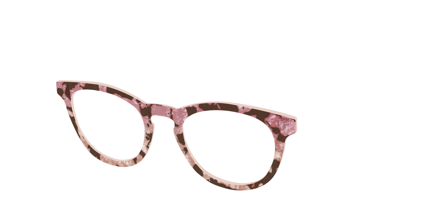 The Pale Peach Pearl Tortoise - Angle Top Image - Pair Eyewear