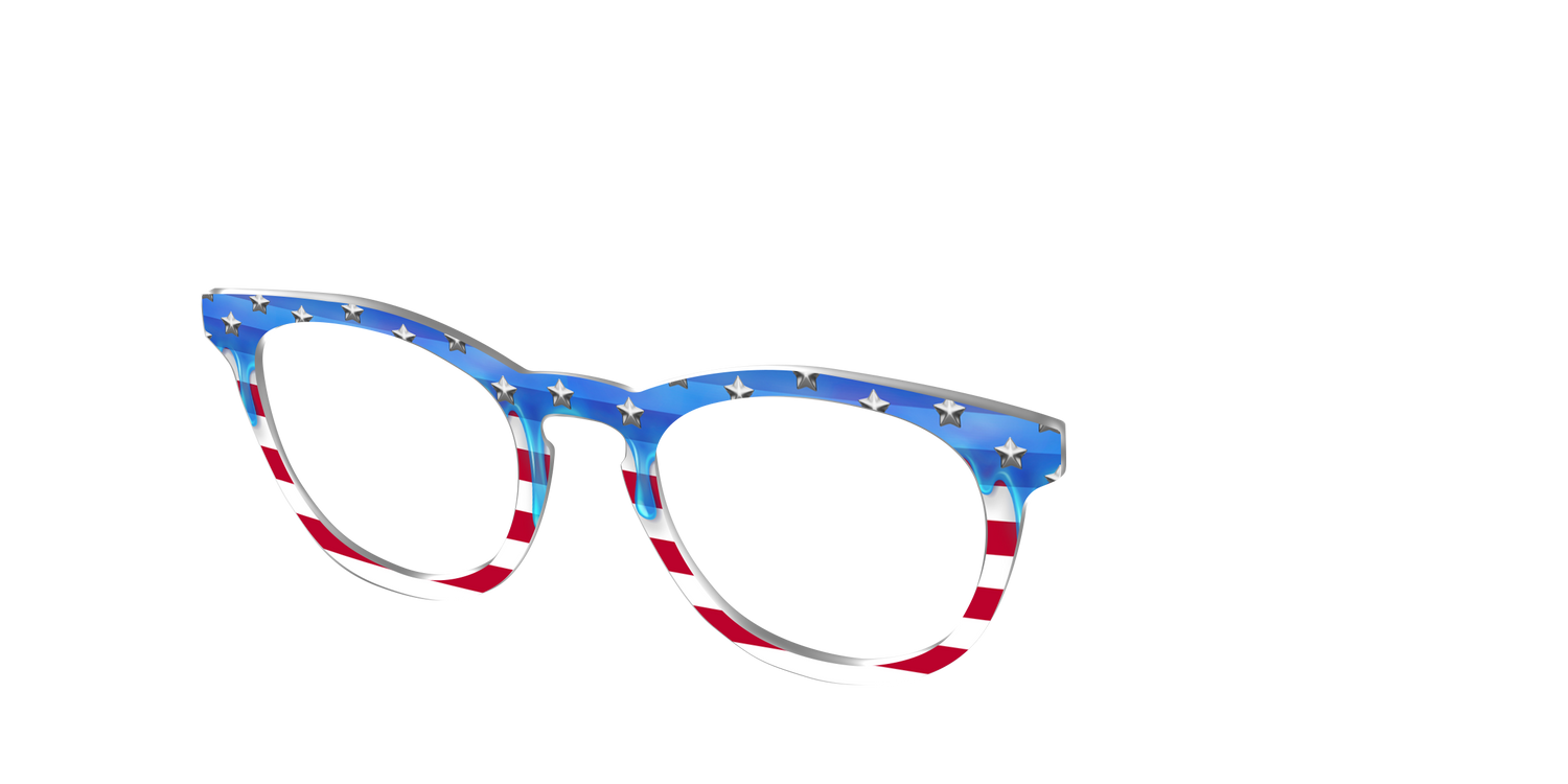 The Patriotic Slime - Angle Top Image - Pair Eyewear