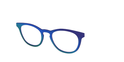 The Peacock Ombre - Angle Top Thumbnail - Pair Eyewear