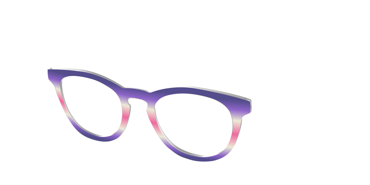 The Petunia Haze Gradient - Angle Top Image - Pair Eyewear