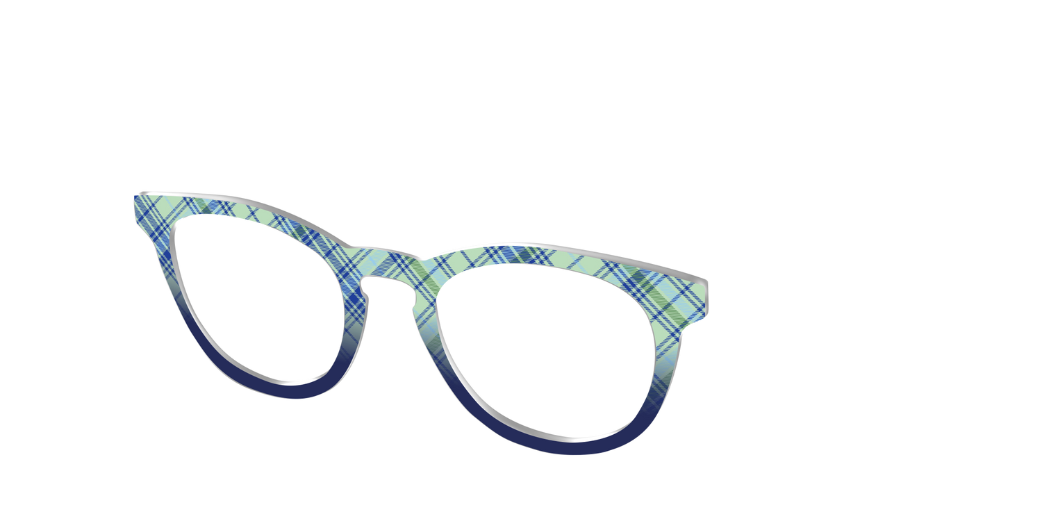 The Poetic Plaid - Angle Top Image - Pair Eyewear
