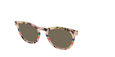 The Polarized Prism Split Tortoise Sun Top - Angle Top Thumbnail - Pair Eyewear