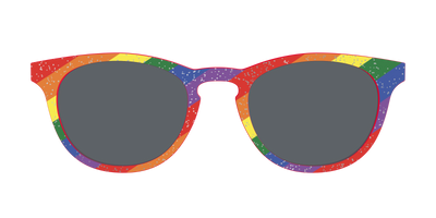 The Polarized Traditional Pride Flag Glitter Sun Top - Front Top Thumbnail - Pair Eyewear