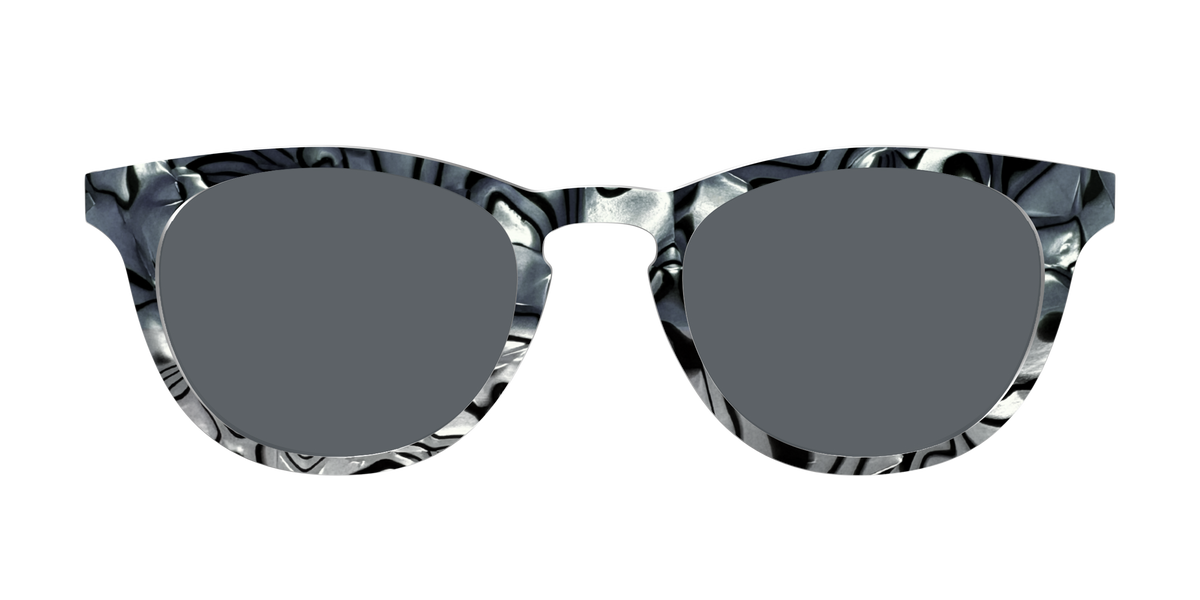 The Polarized Zebra Pearl Split Sun Top - Front Top Image - Pair Eyewear