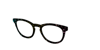 The Rainbow Foil Splatter - Angle Top Thumbnail - Pair Eyewear