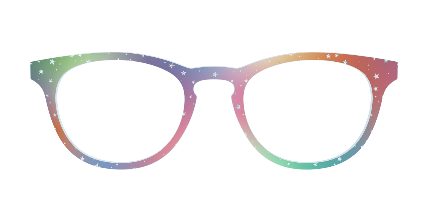 The Rainbow Holographic Celestial - Front Top Image - Pair Eyewear