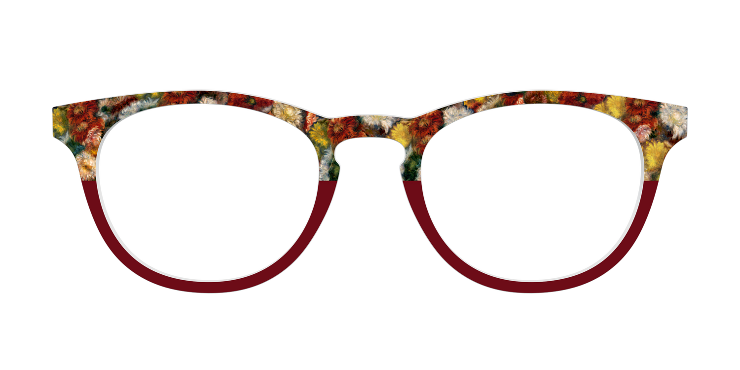 Renoir Bouquet of Chrysanthemums - Front Top Image - Pair Eyewear