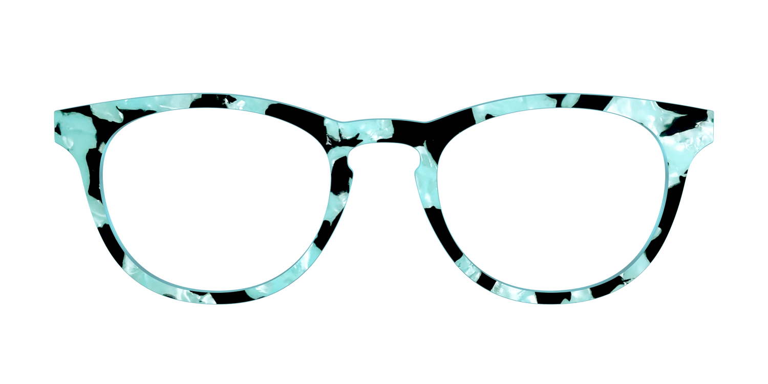 The Robin's Egg Pearl Tortoise - Front Top Image - Pair Eyewear
