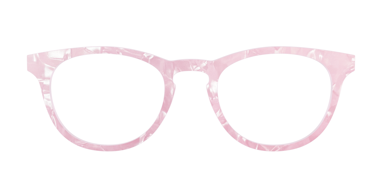 The Rose Quartz Pearl Marble - Front Top Image - Pair Eyewear