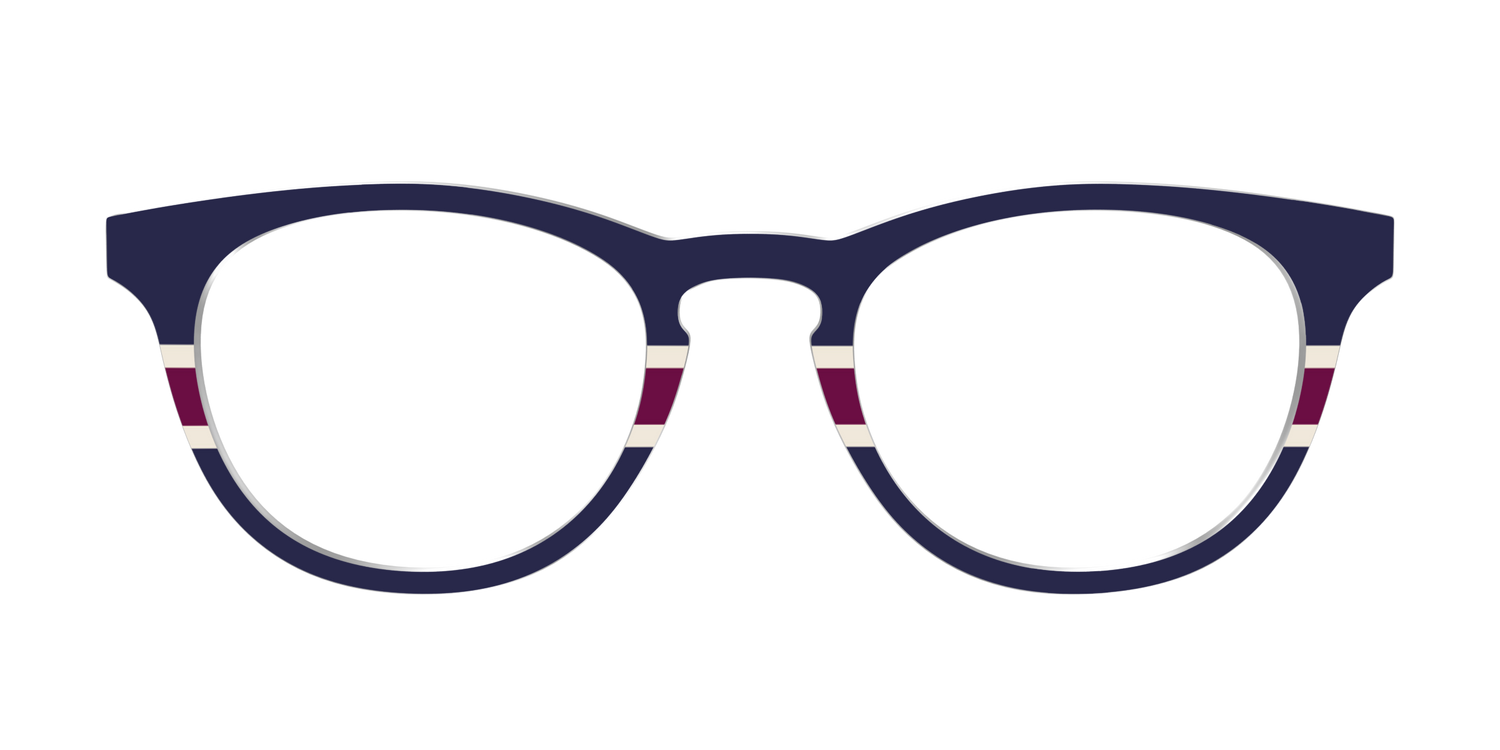 The Rugby Stripes - Front Top Image - Pair Eyewear