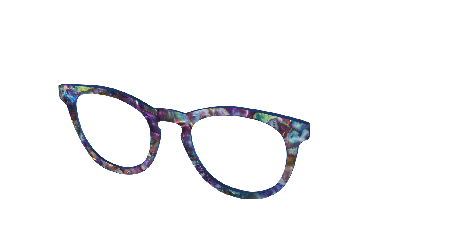 The Sea Violet Pearl Shell - Angle Top Image - Pair Eyewear