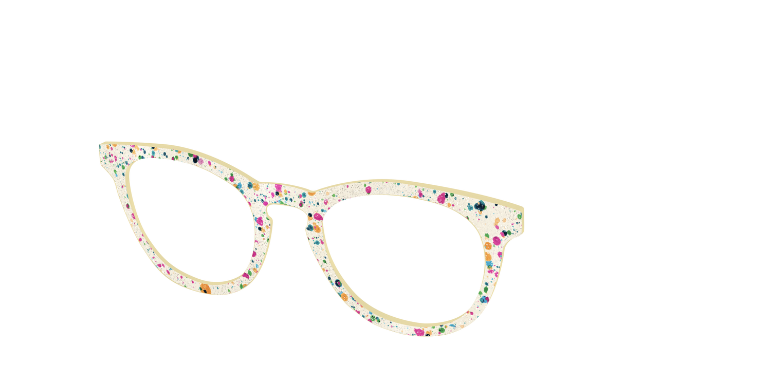 The Shimmer Speckled Egg - Angle Top Image - Pair Eyewear