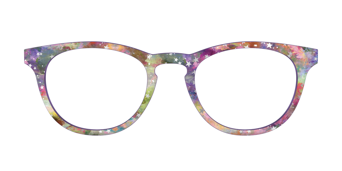 The Silver Foil Starry Sky - Front Top Image - Pair Eyewear