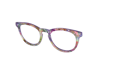 The Silver Foil Starry Sky - Angle Top Thumbnail - Pair Eyewear