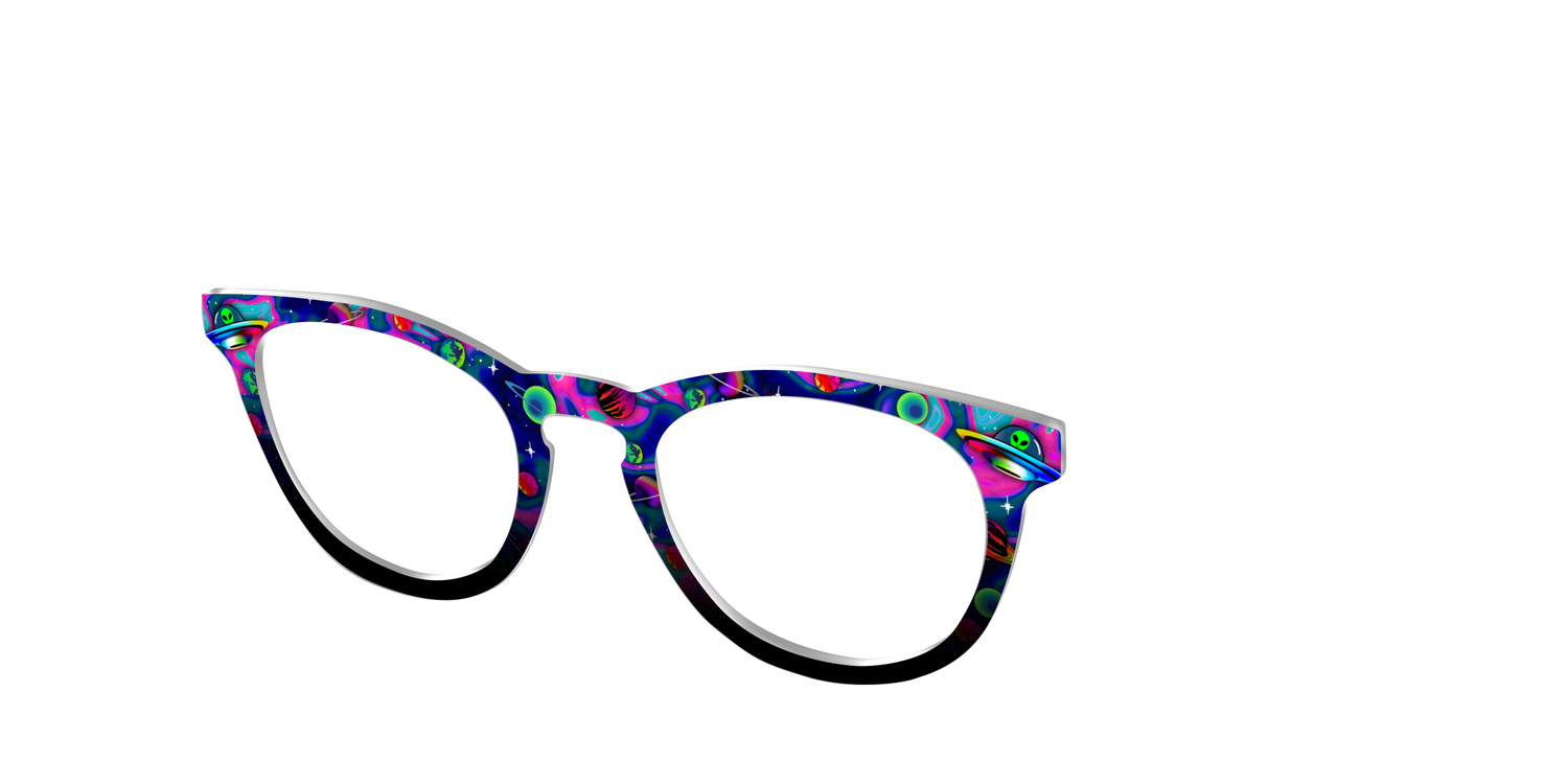 The Space Invasion Marble - Angle Top Image - Pair Eyewear