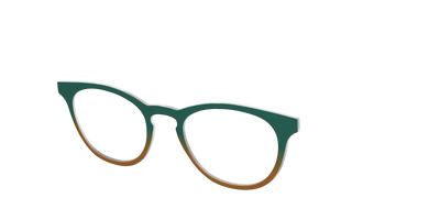 The Spruce to Toffee Gradient - Angle Top Thumbnail - Pair Eyewear