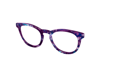The Tyrian Purple Pearl Marble - Angle Top Thumbnail - Pair Eyewear