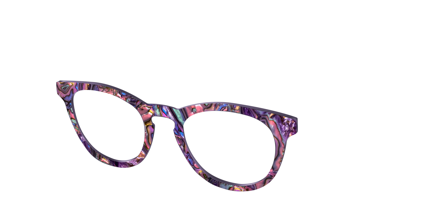 The Ultraviolet Pearl Shell - Angle Top Image - Pair Eyewear
