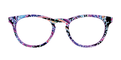 The Vaporwave Marble with Star Glitter - Front Top Thumbnail - Pair Eyewear