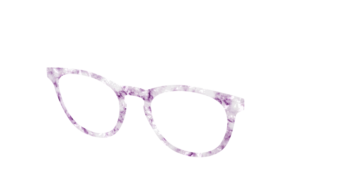The Viola Pearl Marble - Angle Top Image - Pair Eyewear