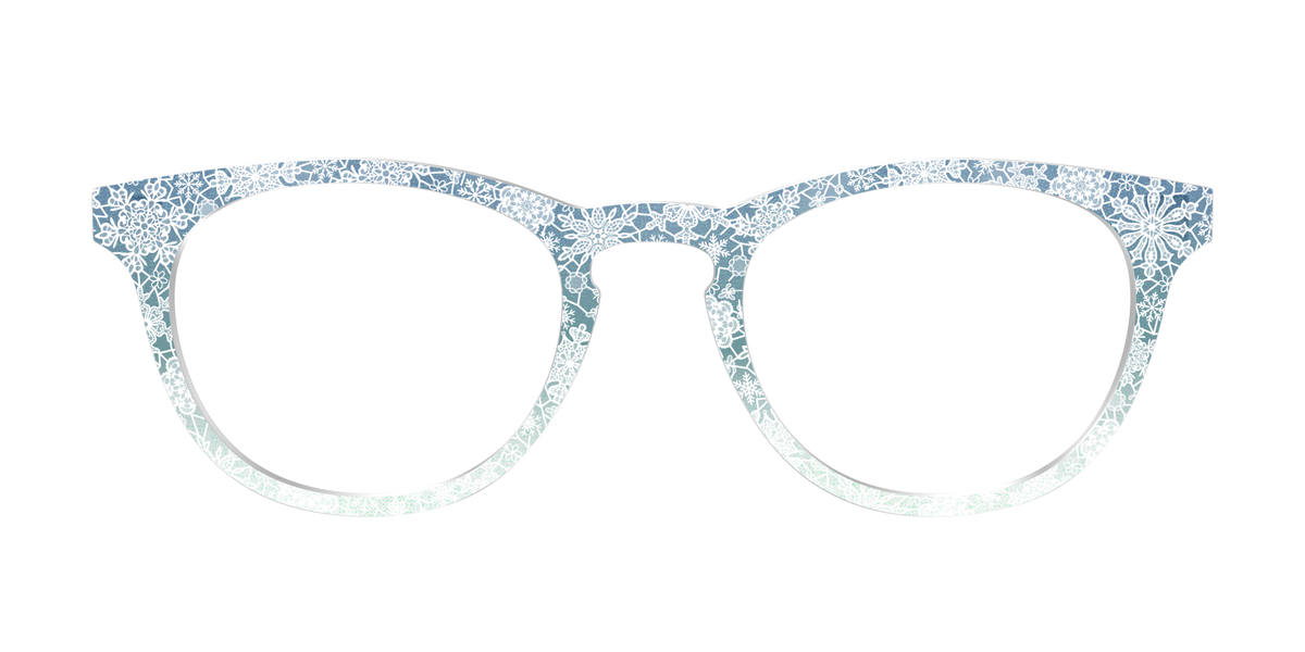 The White Lace Snowflake Crystal - Front Top Image - Pair Eyewear