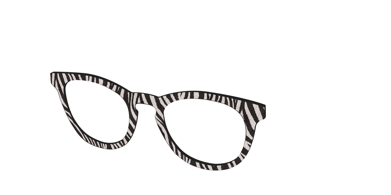 The Zebra Stripes - Angle Top Image - Pair Eyewear