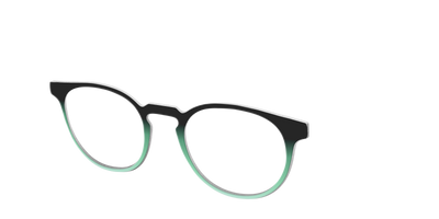The Black to Spearmint Gradient - Angle Top Thumbnail - Pair Eyewear