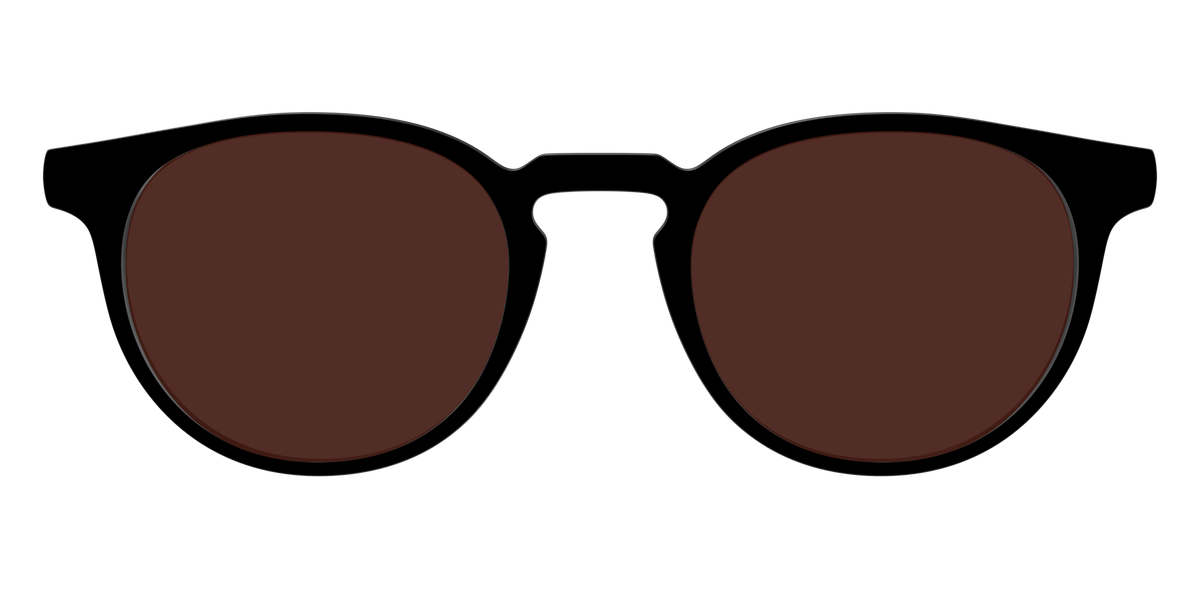 The Black with Brown Golf lens - Front Top Image - Pair Eyewear