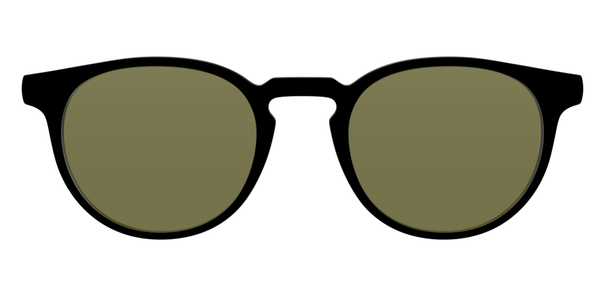The Black with Green Racquet Sport lens - Front Top Image - Pair Eyewear