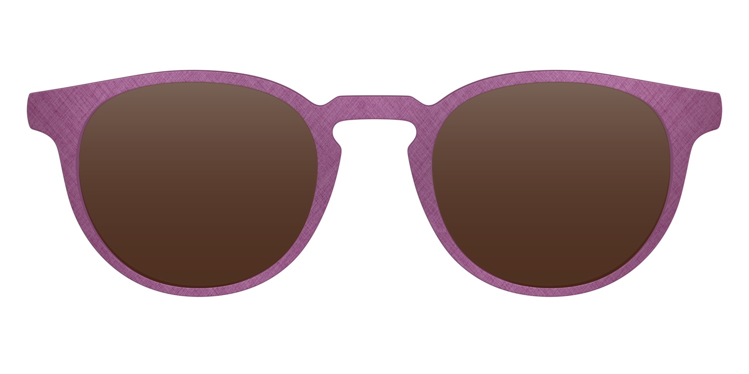 The Polarized Brushed Rose Sun Top - Front Top Image - Pair Eyewear