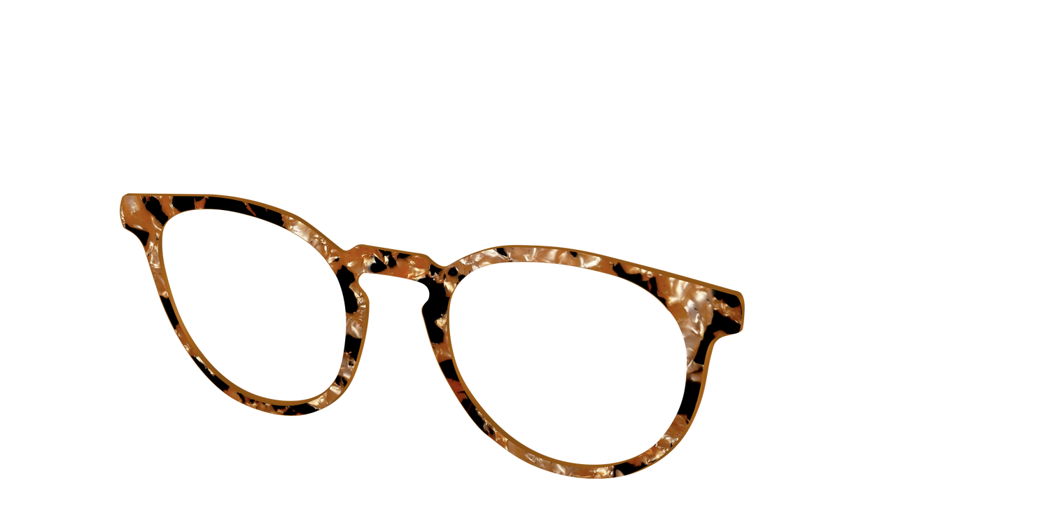 The Caramel Pearl Tortoise - Angle Top Image - Pair Eyewear