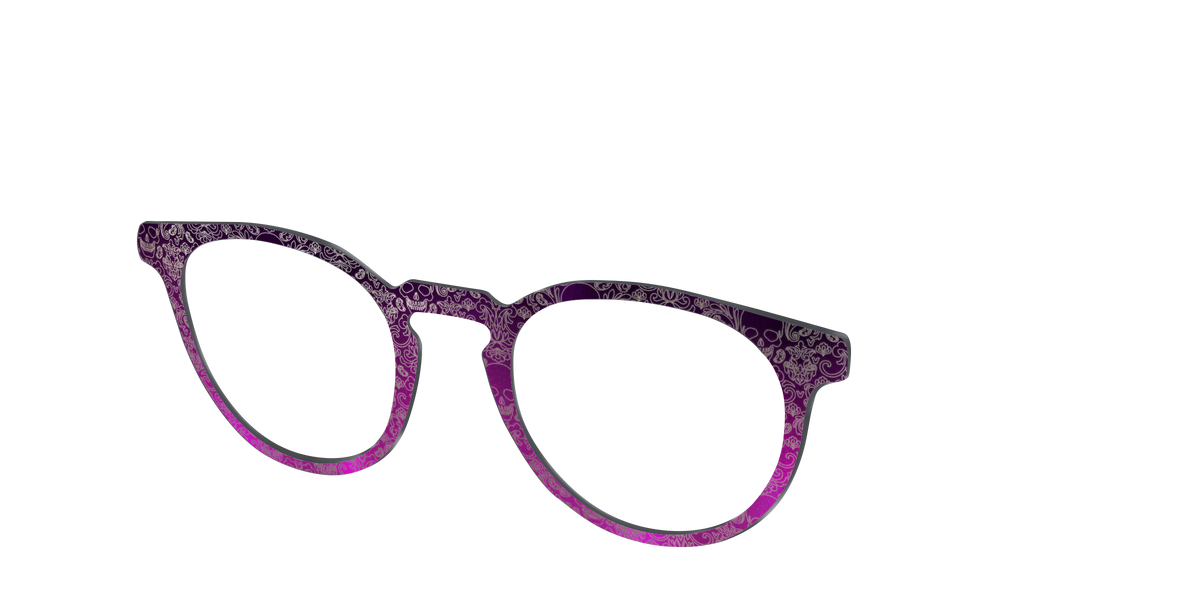 The Dark Romance Foil Damask - Angle Top Image - Pair Eyewear