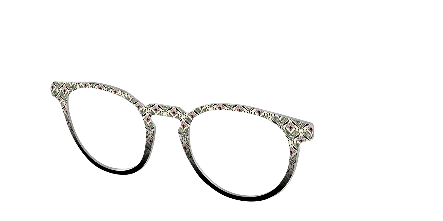 The Deco Floral - Angle Top Image - Pair Eyewear