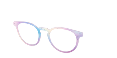 The Dreamy Pastel with Holographic Glitter - Angle Top Thumbnail - Pair Eyewear