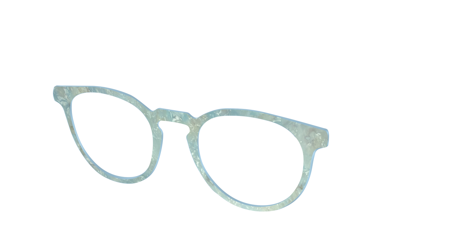 The Ethereal Pearl - Angle Top Image - Pair Eyewear