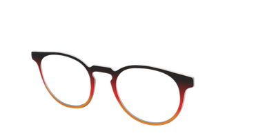 The Espresso to Pumpkin Gradient - Angle Top Thumbnail - Pair Eyewear