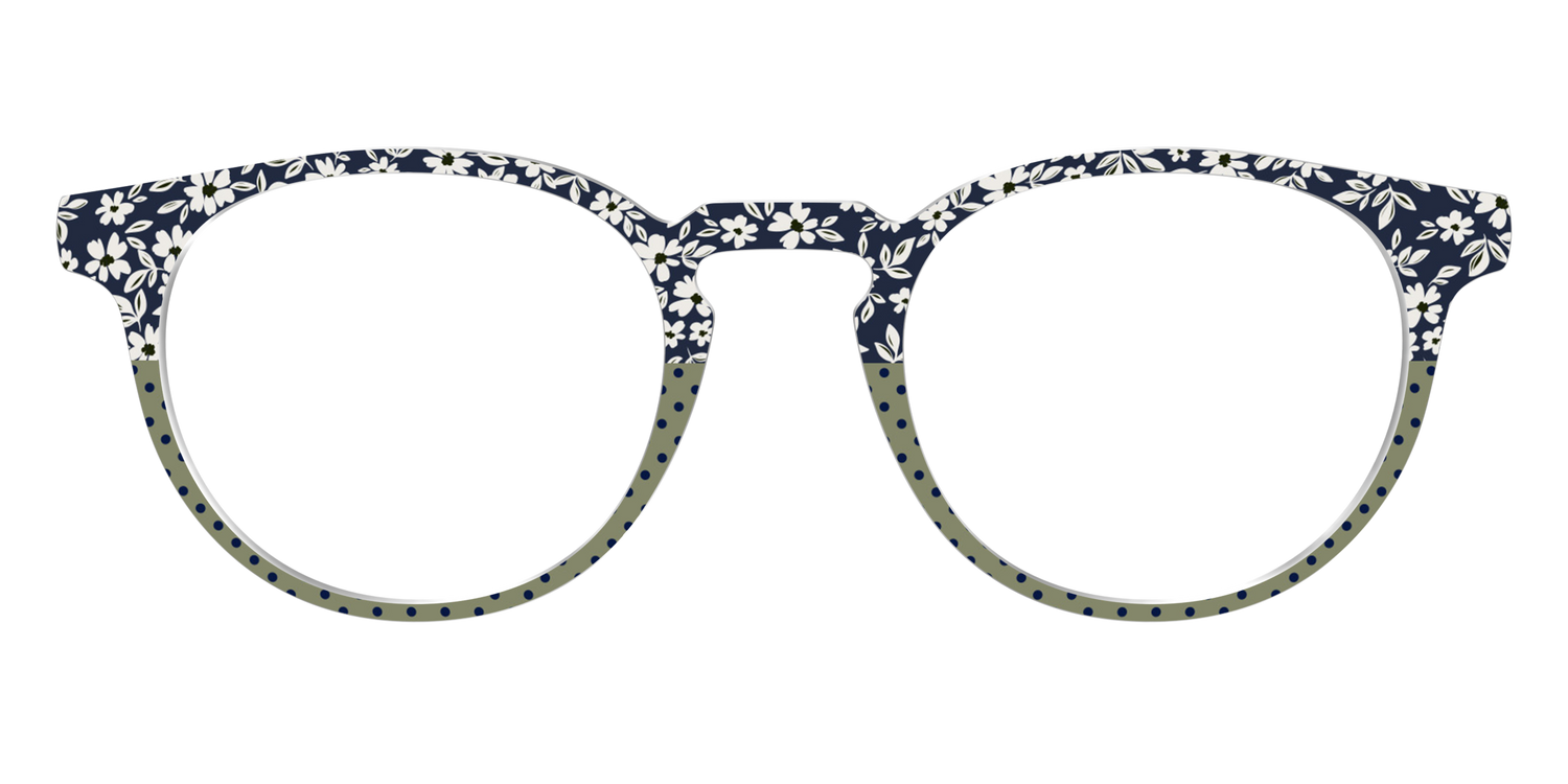 The Fern Dot Split - Front Top Image - Pair Eyewear