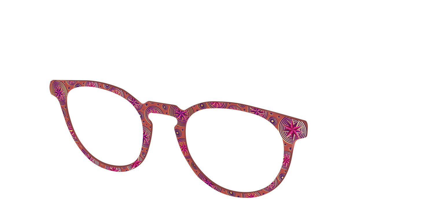 The Gold Foil Luna Lovegood™ - Angle Top Image - Pair Eyewear