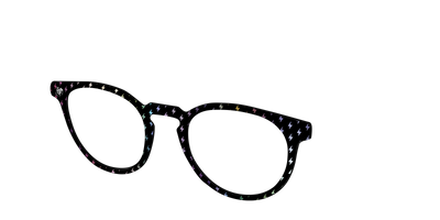 The Holographic Lightning Bolts - Angle Top Thumbnail - Pair Eyewear