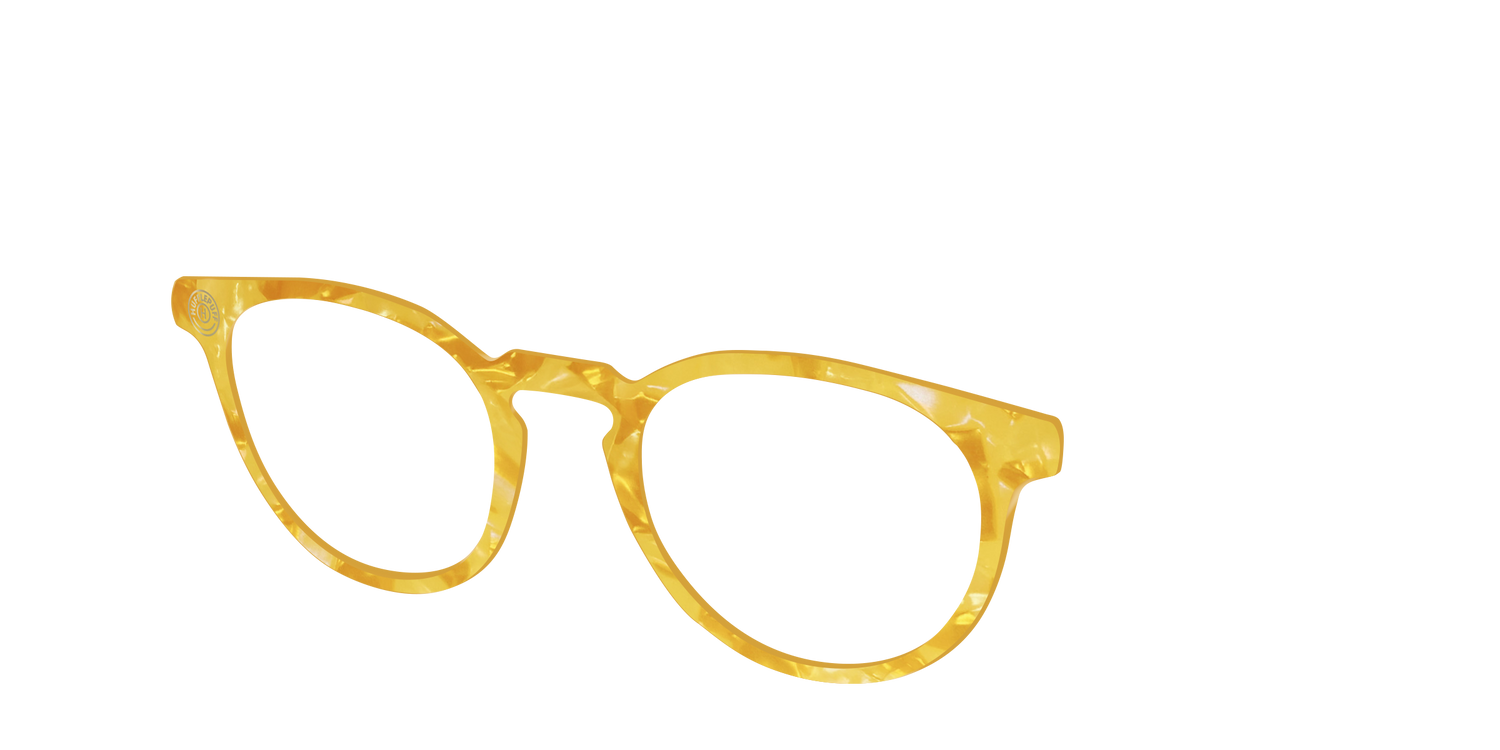 The Hufflepuff™ Pearl Tortoise - Angle Top Image - Pair Eyewear