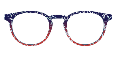 The Navy to Scarlet Gradient with Star Glitter - Front Top Thumbnail - Pair Eyewear