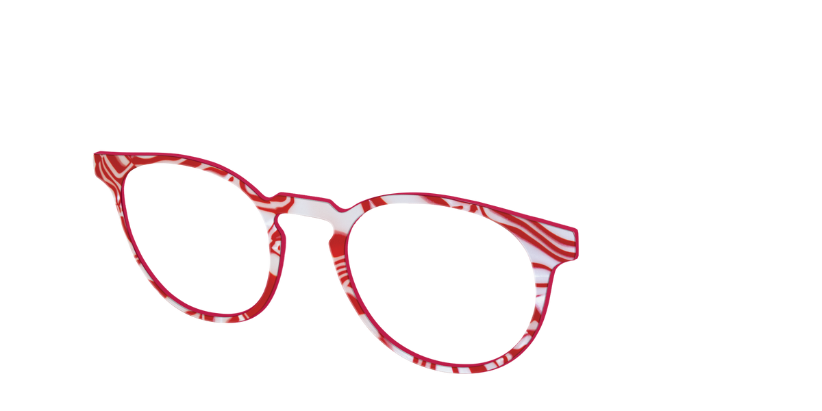 The Peppermint Swirl - Angle Top Image - Pair Eyewear