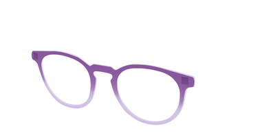 The Plum to Lilac Gradient Crystal - Angle Top Thumbnail - Pair Eyewear