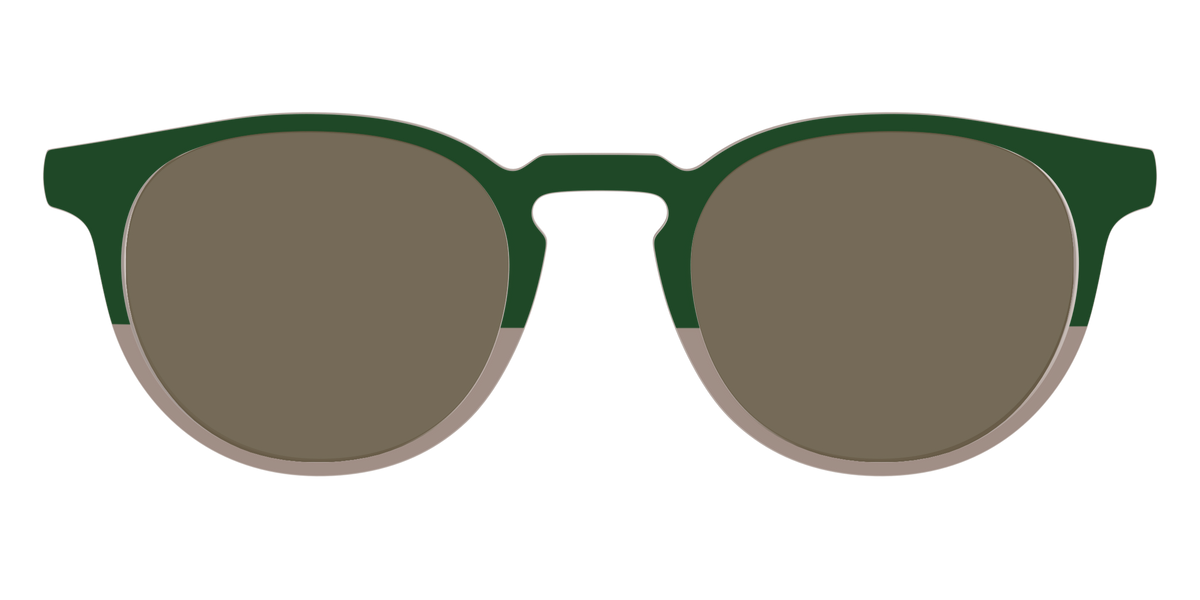 The Polarized Cedar & Sap Crystal Split Sun Top - Front Top Image - Pair Eyewear